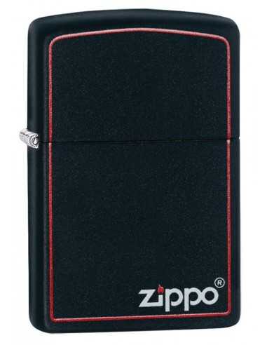 Zippo Black Matte Red Border Brichete Zippo Zippo Manufacturing Company