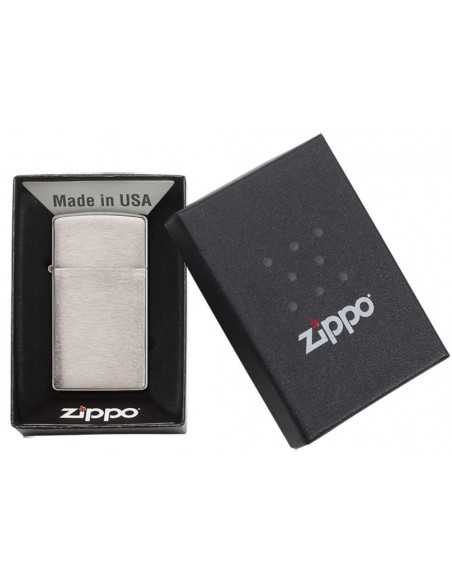 Zippo Brushed Chrome Slim Brichete Zippo Zippo Manufacturing Company